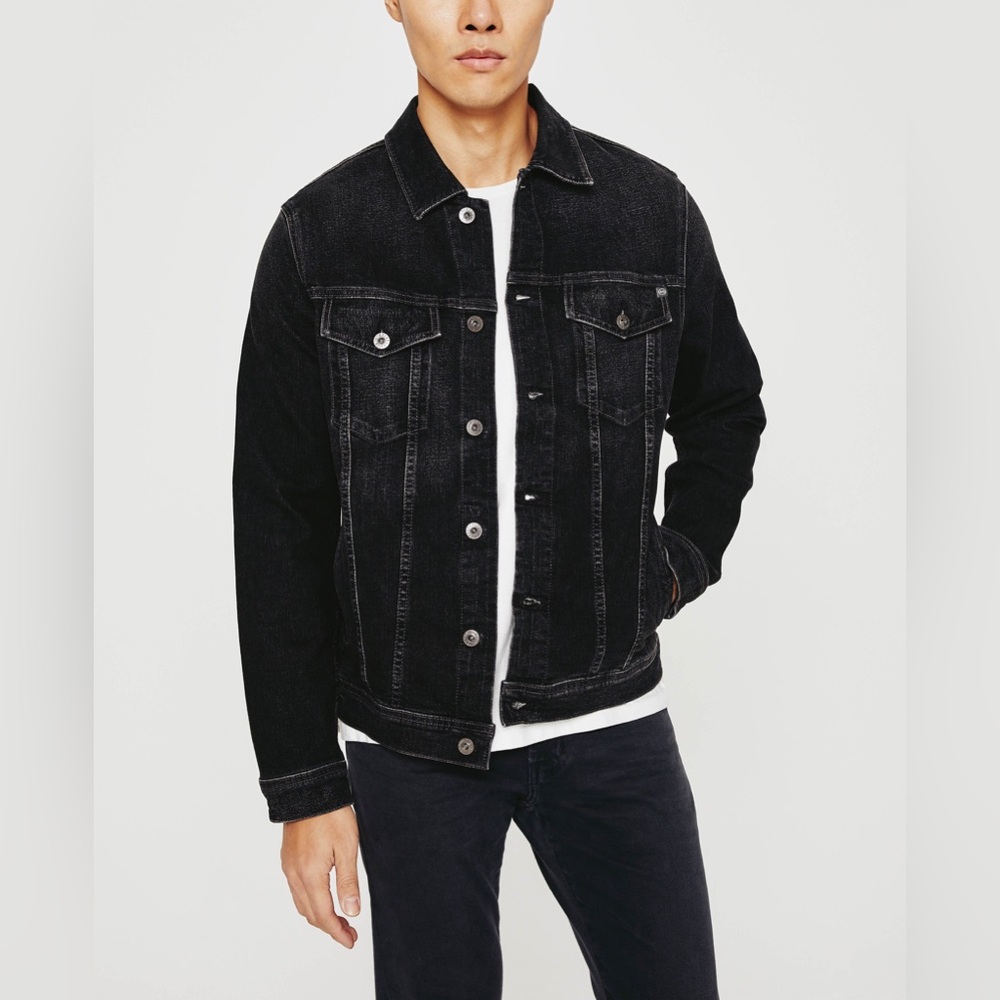 AG Adriano Goldschmied Black Denim Jacket